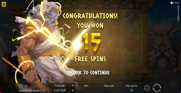 Gates of Power Free Spins